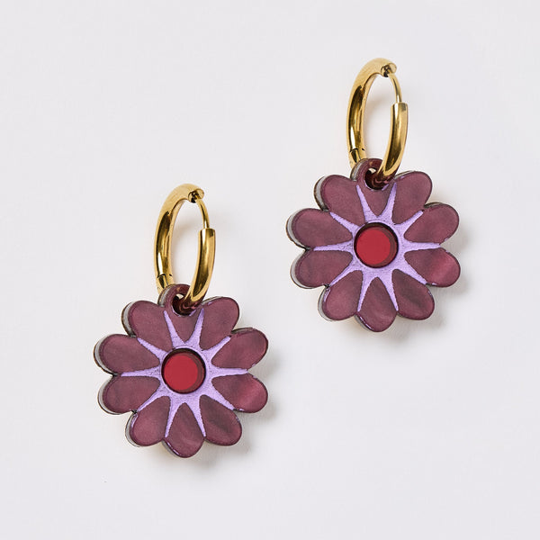 Hattie Earrings - Mulberry