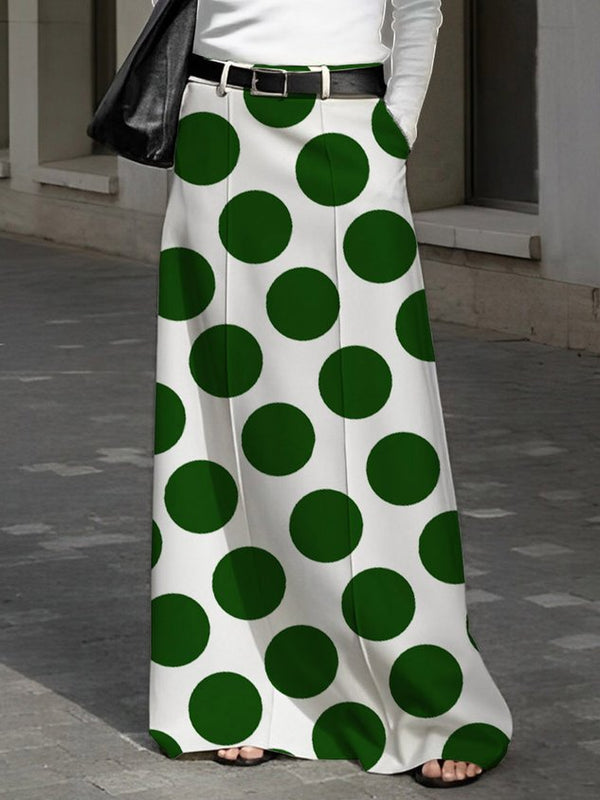 Regular Fit Urban Polka Dots Skirt