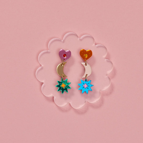 Mia Earrings - Rainbow