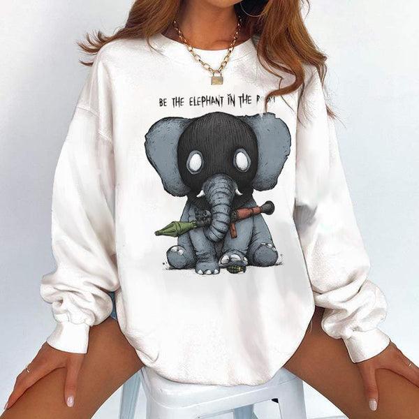 Women fashionable casual loose sweatshirt