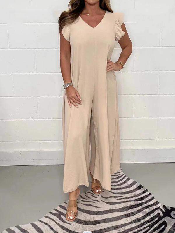 Women's loose wide leg jumpsuit